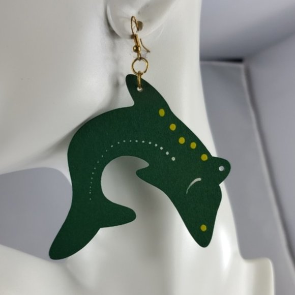 African (Kenyan) Handmade Balsa Wood Earrings - Picture 1 of 1